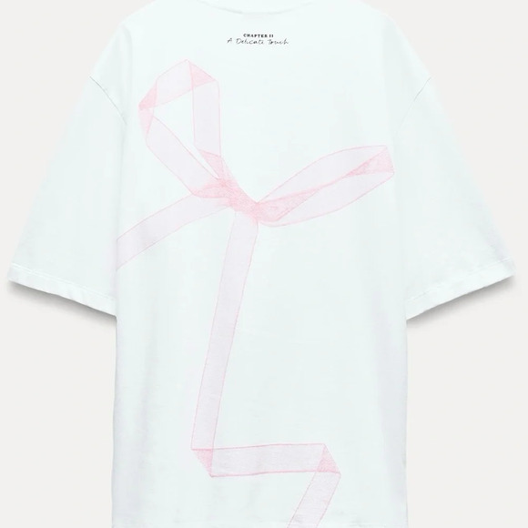 ZARA, Bows t-shirt, size Large - Picture 3 of 9